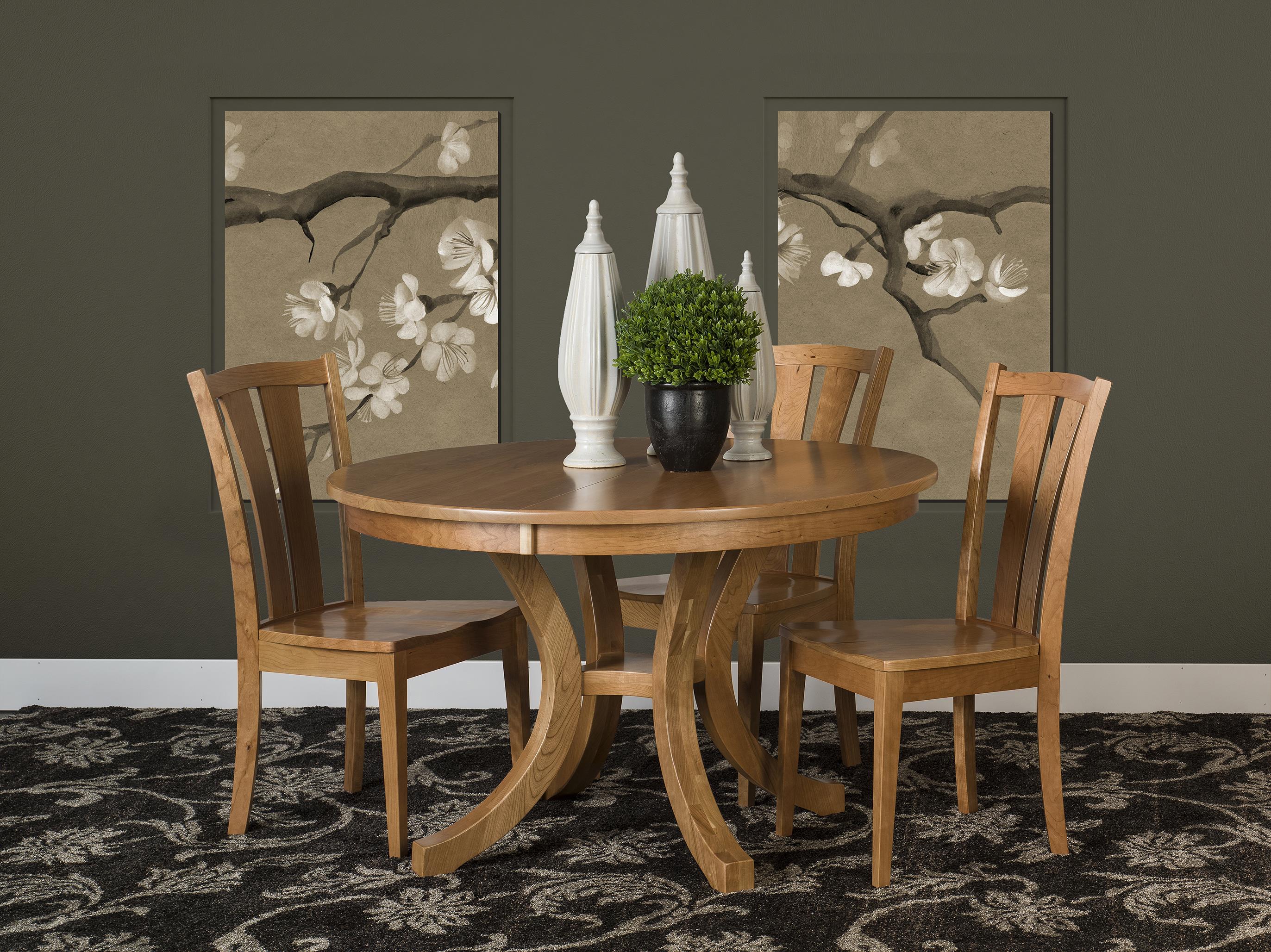 Amish outlet pedestal table
